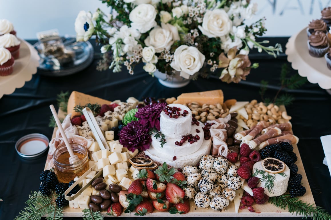 Charcuterie Board with Food