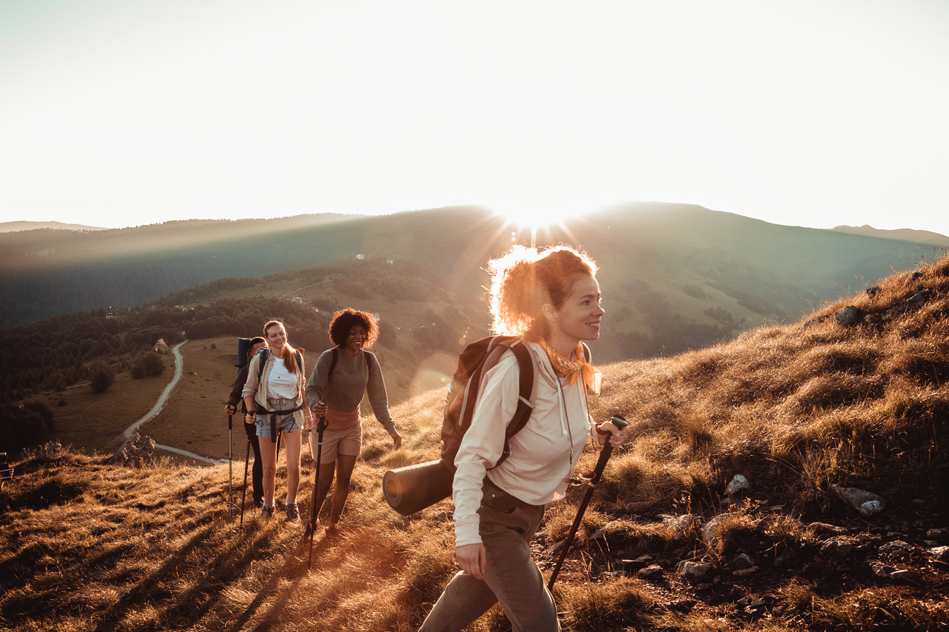 Friends Hiking